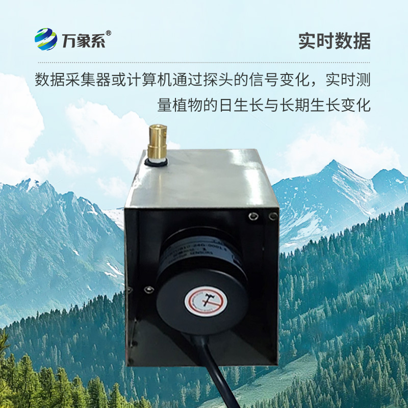 植物生長傳感器，監測環境因子對樹干生長變化的影響