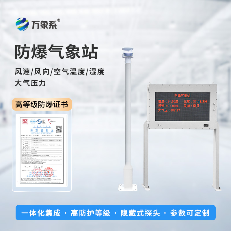 防爆小型氣象站，大屏顯示，實時監測新飛躍！